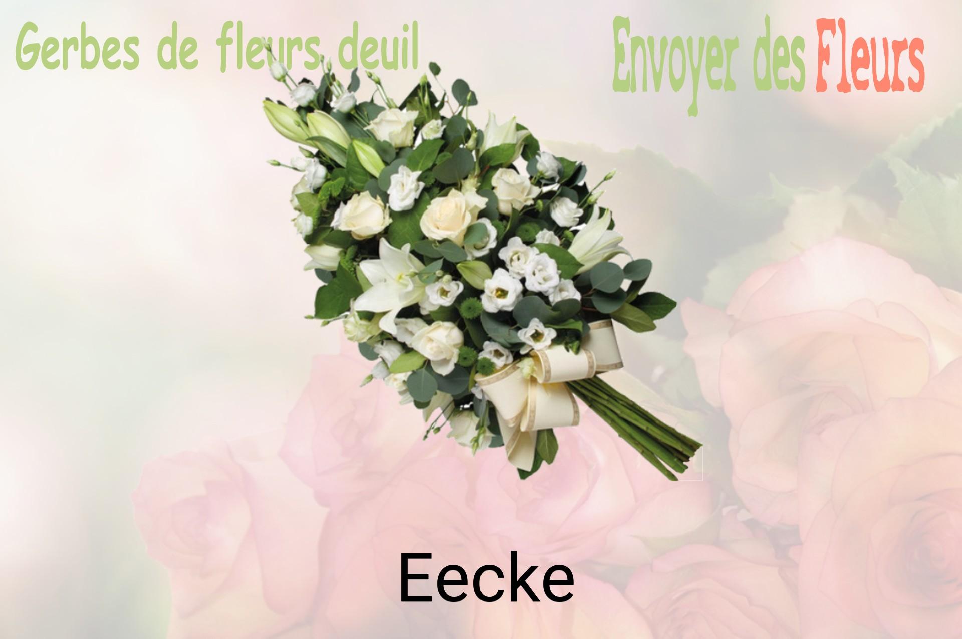 Gerbe de fleurs de deuil livrée à Eecke
